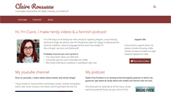 Desktop Screenshot of clairerousseau.com